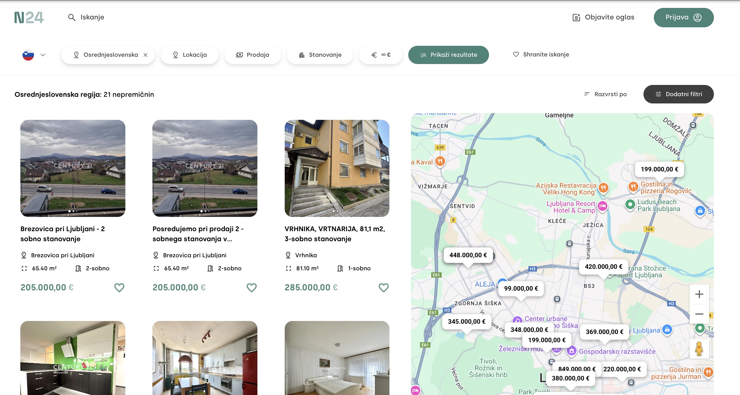 Iskanje nepremičnin